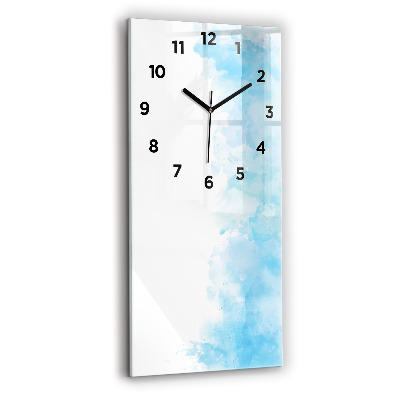 Ceas vertical de perete din sticlă Pete pictate