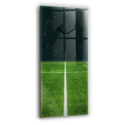 Ceas de sticlă pe perete vertical Teren de fotbal