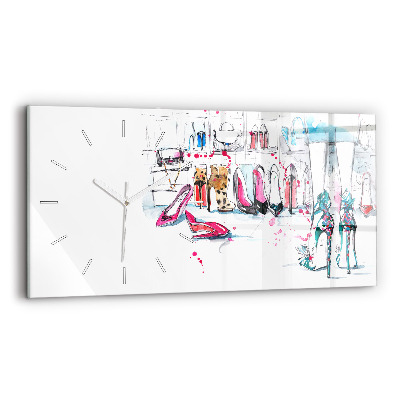 Ceas de sticlă pe perete orizontale Element de feminitate