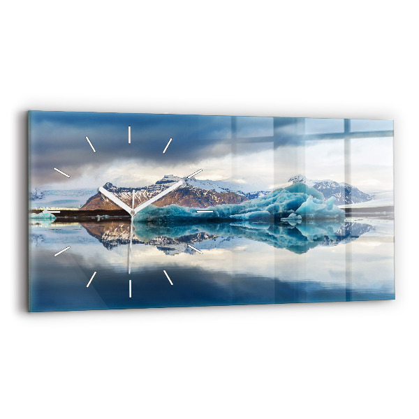 Ceas din sticlă orizontale Lacul Jokulsarlon Islanda