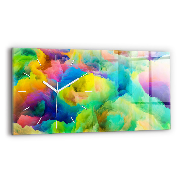 Ceas de sticlă pe perete orizontale Textura fractală