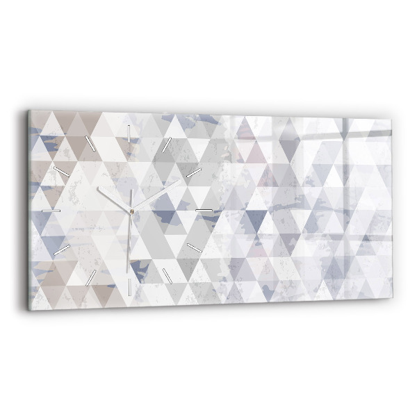 Ceas din sticlă orizontale Model geometric