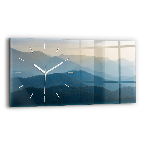 Ceas din sticlă orizontale Abstracția peisajului