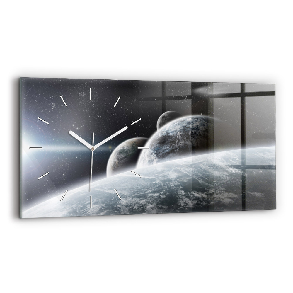 Ceas din sticlă orizontale Planetele spațiale