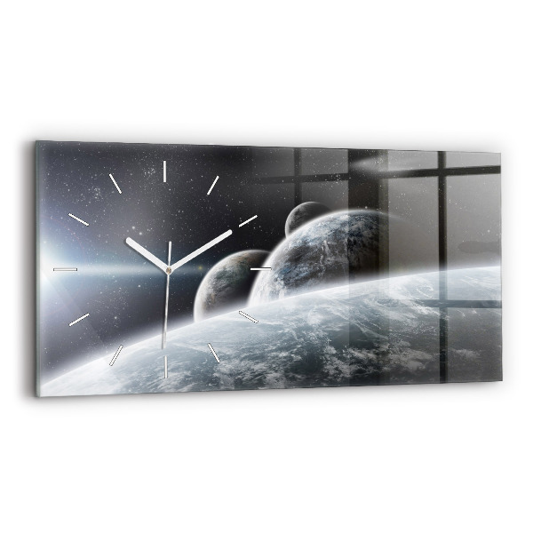 Ceas din sticlă orizontale Planetele spațiale