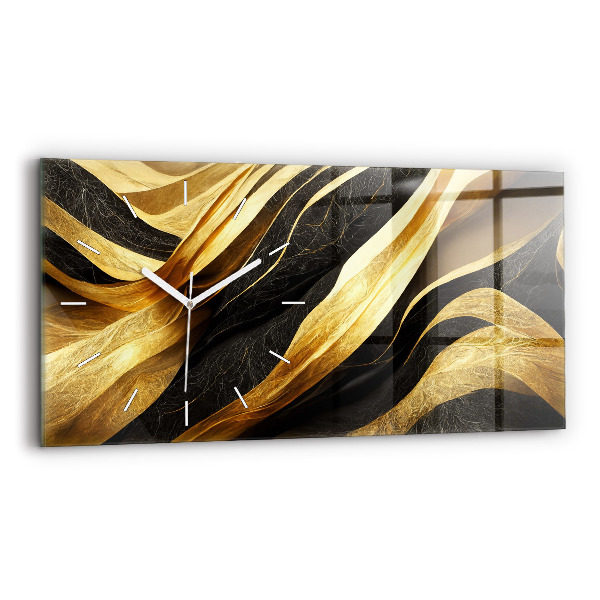 Ceas din sticlă orizontale Abstracție elegantă