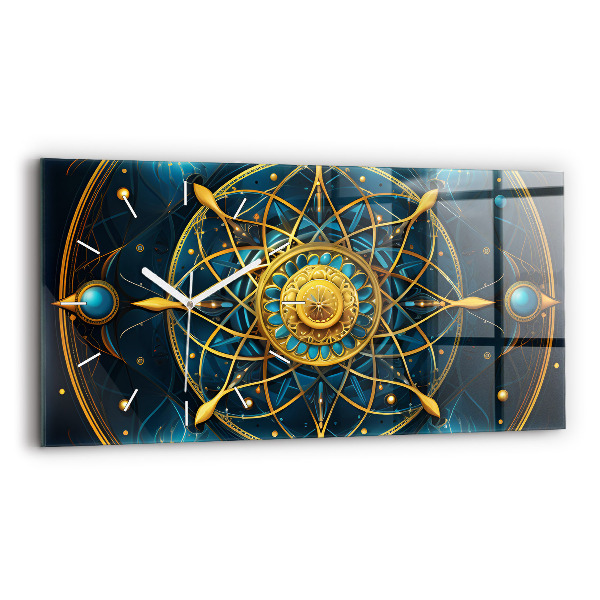 Ceas perete din sticlă orizontale Ceas horoscop