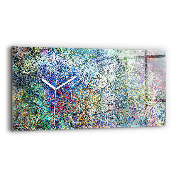 Ceas din sticlă orizontale Abstracția - Emoții