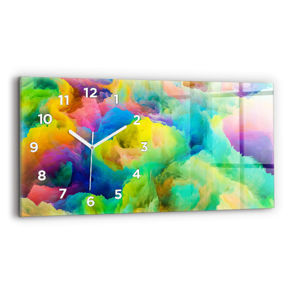 Ceas de sticlă pe perete orizontale Textura fractală