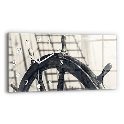 Ceas din sticlă orizontale Nava veche