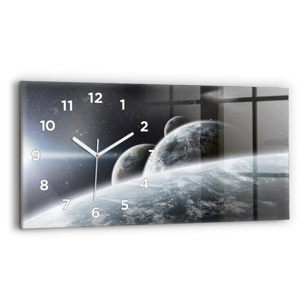 Ceas din sticlă orizontale Planetele spațiale