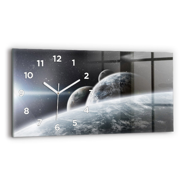 Ceas din sticlă orizontale Planetele spațiale