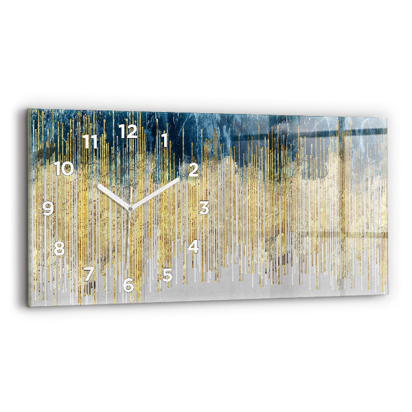 Ceas din sticlă orizontale Model decorativ