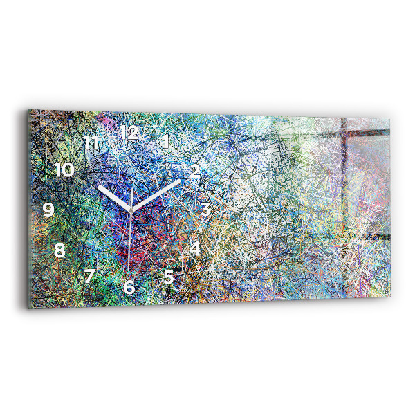 Ceas din sticlă orizontale Abstracția - Emoții