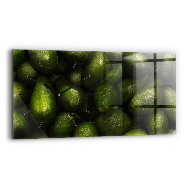 Ceas din sticlă orizontale Un avocado
