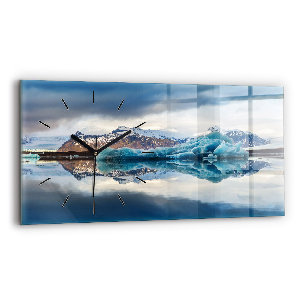 Ceas din sticlă orizontale Lacul Jokulsarlon Islanda