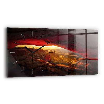Ceas de sticlă pe perete orizontale Marele Canion Arizona
