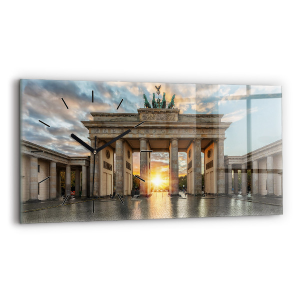 Ceas din sticlă orizontale Poarta Brandenburg din Berlin
