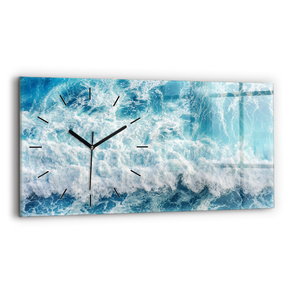 Ceas din sticlă orizontale valurile oceanului