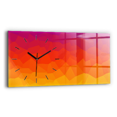 Ceas orizontale de perete din sticlă răsărit