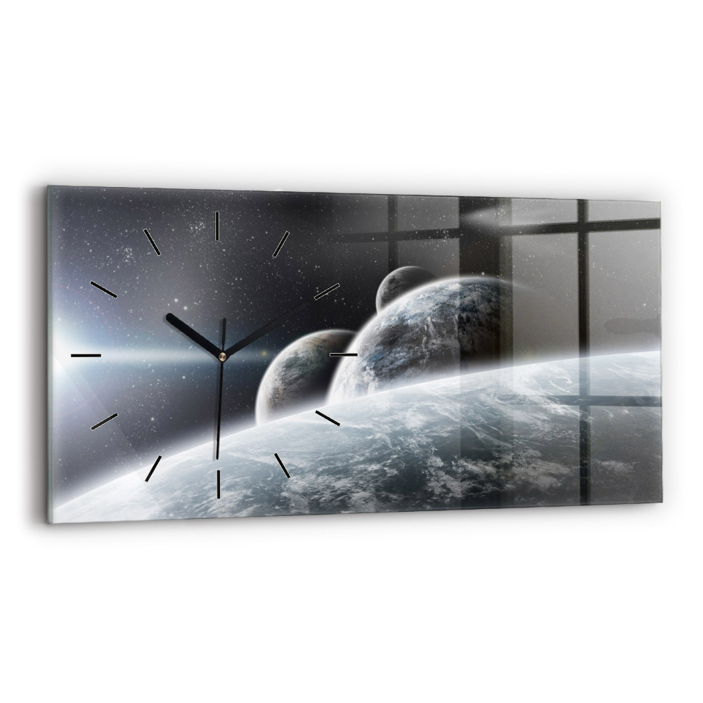 Ceas din sticlă orizontale Planetele spațiale