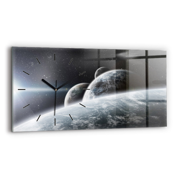Ceas din sticlă orizontale Planetele spațiale