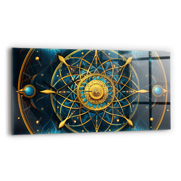 Ceas perete din sticlă orizontale Ceas horoscop