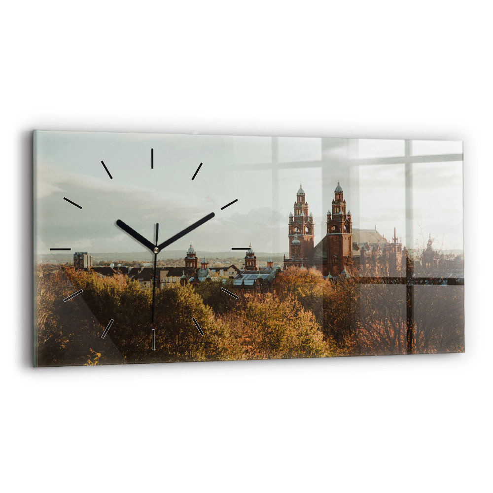 Ceas orizontale de perete din sticlă Galeria de Artă din Glasgow
