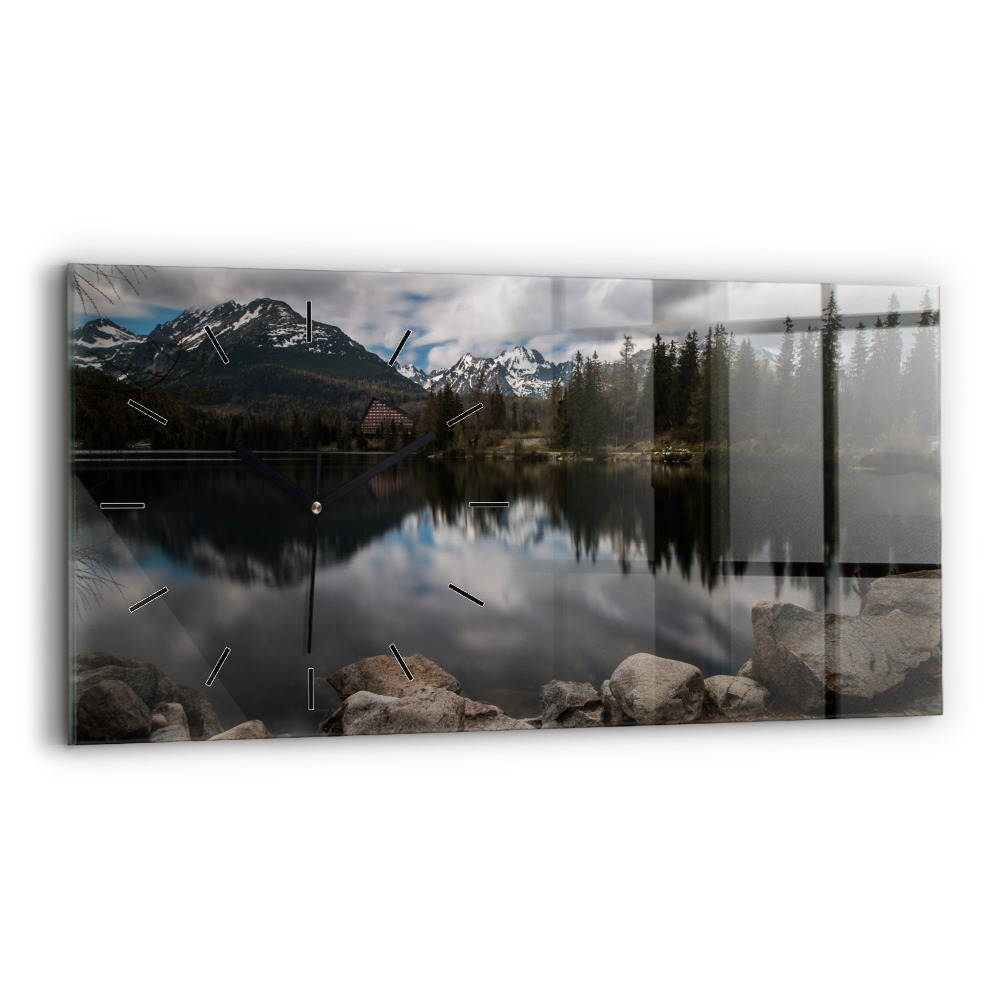 Ceas de sticlă pe perete orizontale Înaltul Tatra din Slovacia