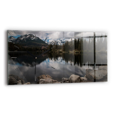 Ceas de sticlă pe perete orizontale Înaltul Tatra din Slovacia