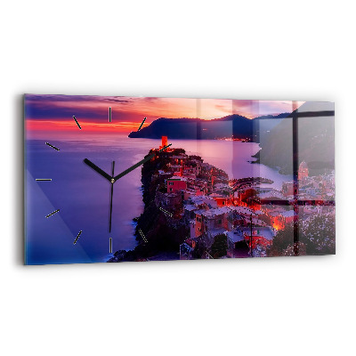 Ceas de sticlă pe perete orizontale Inscripția amintirilor