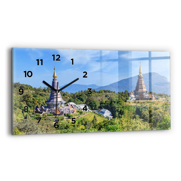 Ceas perete din sticlă orizontale Parcul național Chiang Mai