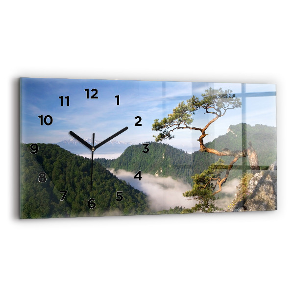 Ceas din sticlă orizontale Sokolica Wierch în Munții Pieniny