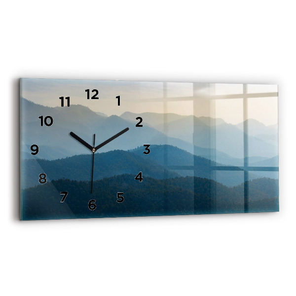 Ceas din sticlă orizontale Abstracția peisajului