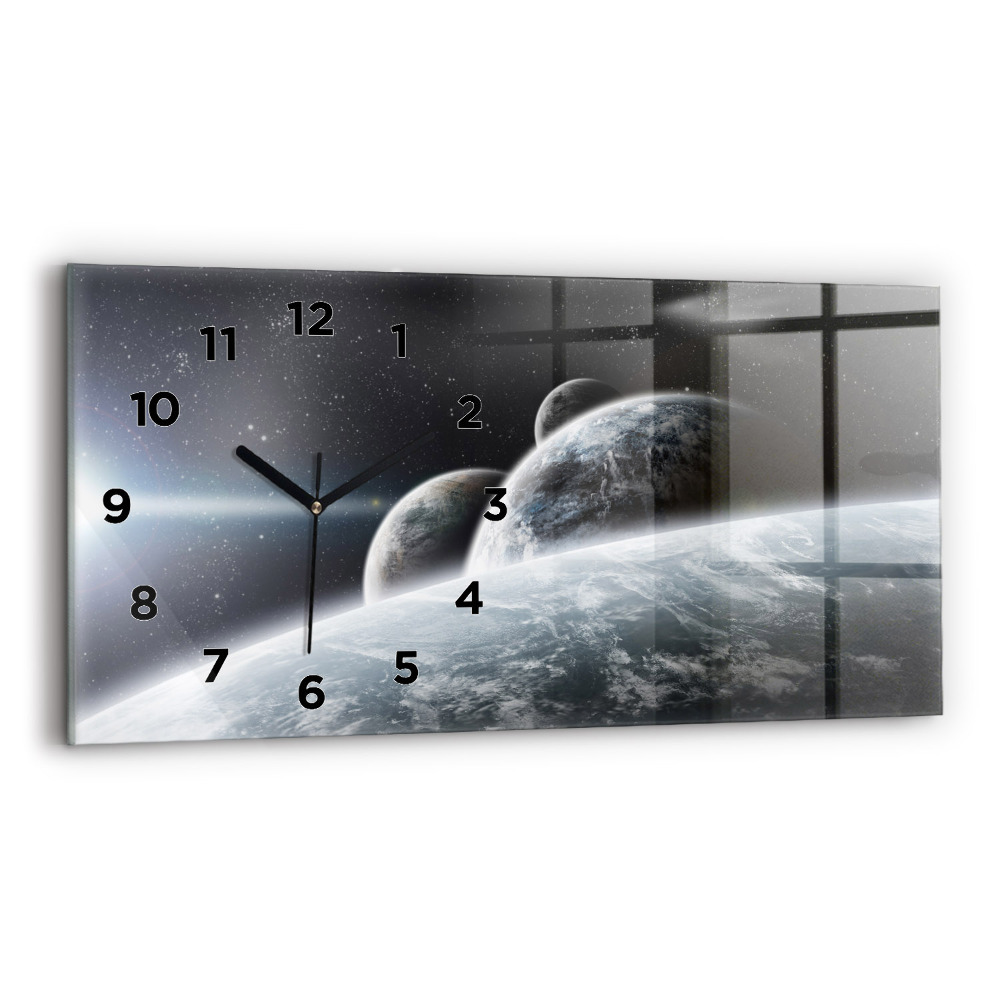 Ceas din sticlă orizontale Planetele spațiale