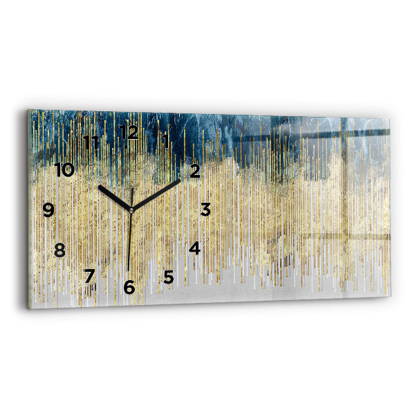 Ceas din sticlă orizontale Model decorativ