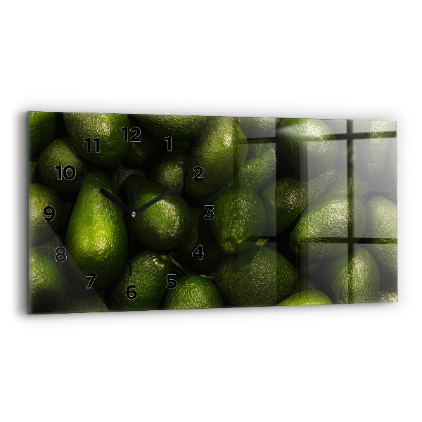 Ceas din sticlă orizontale Un avocado
