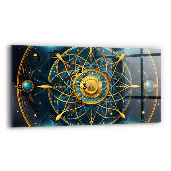 Ceas perete din sticlă orizontale Ceas horoscop