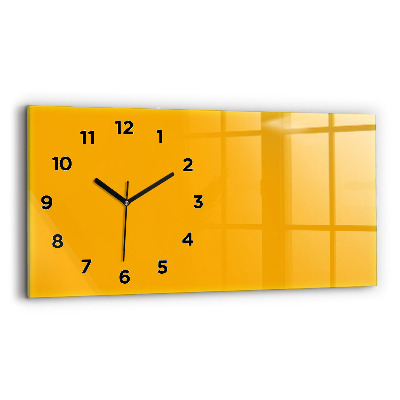 Ceas din sticlă orizontale Culoare: galben-auriu