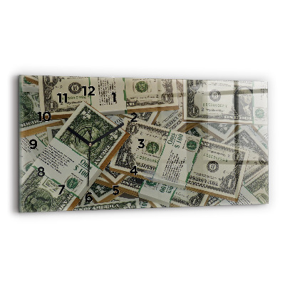 Ceas din sticlă orizontale 1 dolar american