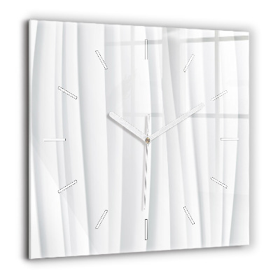 Ceas pătrat de perete din sticlă Harta lumii din cărămidă