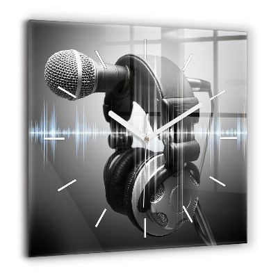 Ceas din sticlă pătrat Ciberspațiul