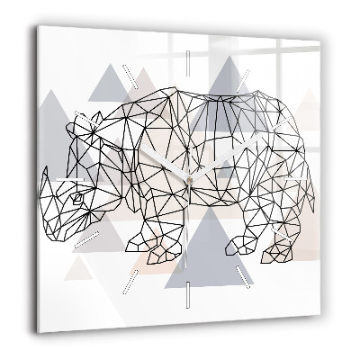 Ceas de sticlă pe perete pătrat Vacante Odihna Vara