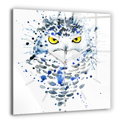 Ceas din sticlă pătrat Păsări zburătoare