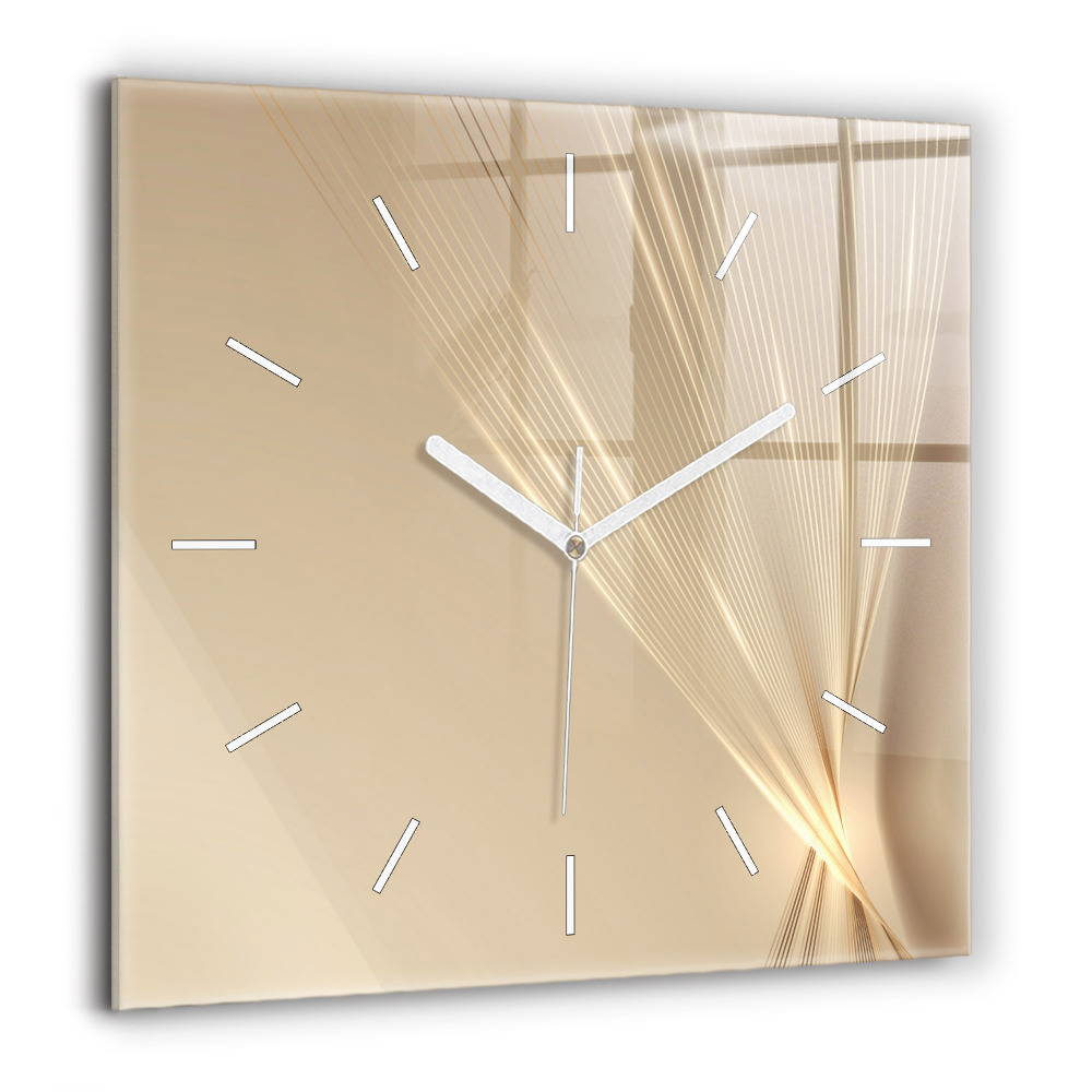 Ceas pătrat de perete din sticlă Astronaut