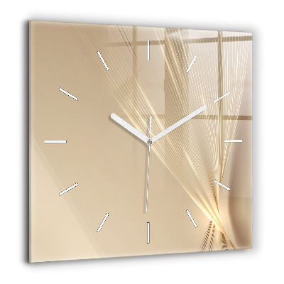 Ceas pătrat de perete din sticlă Astronaut