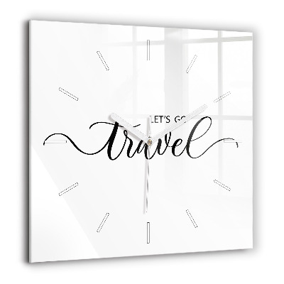 Ceas de sticlă pe perete pătrat Coliva