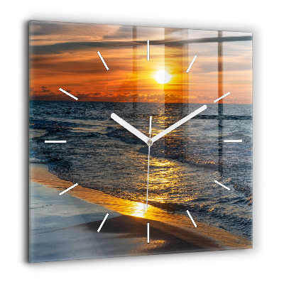 Ceas perete din sticlă pătrat Accesorii de vara