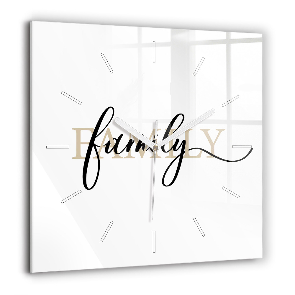 Ceas din sticlă pătrat Model tropical