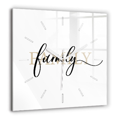 Ceas din sticlă pătrat Model tropical